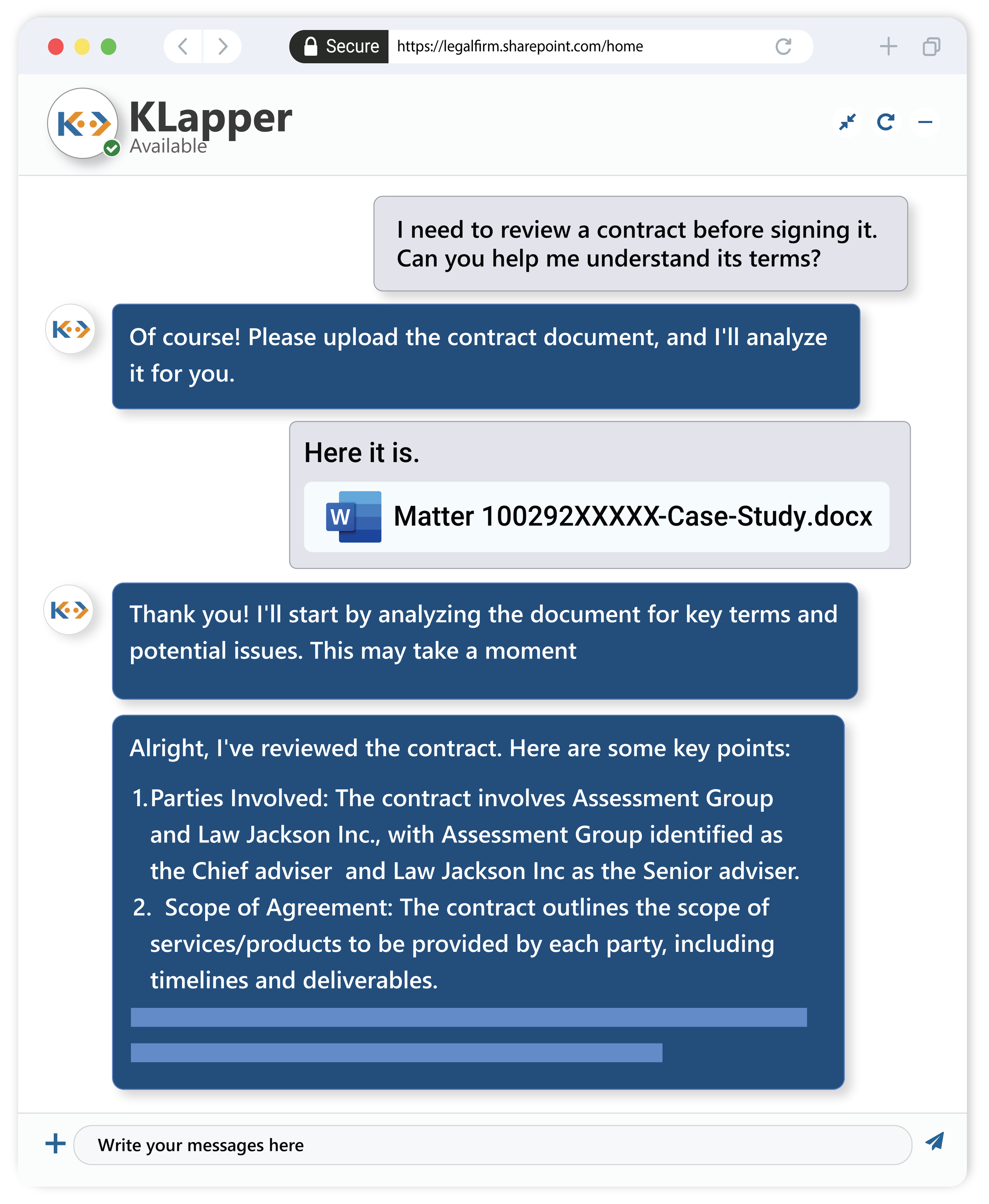 KLapper - Document Review, Analysis, And Automation