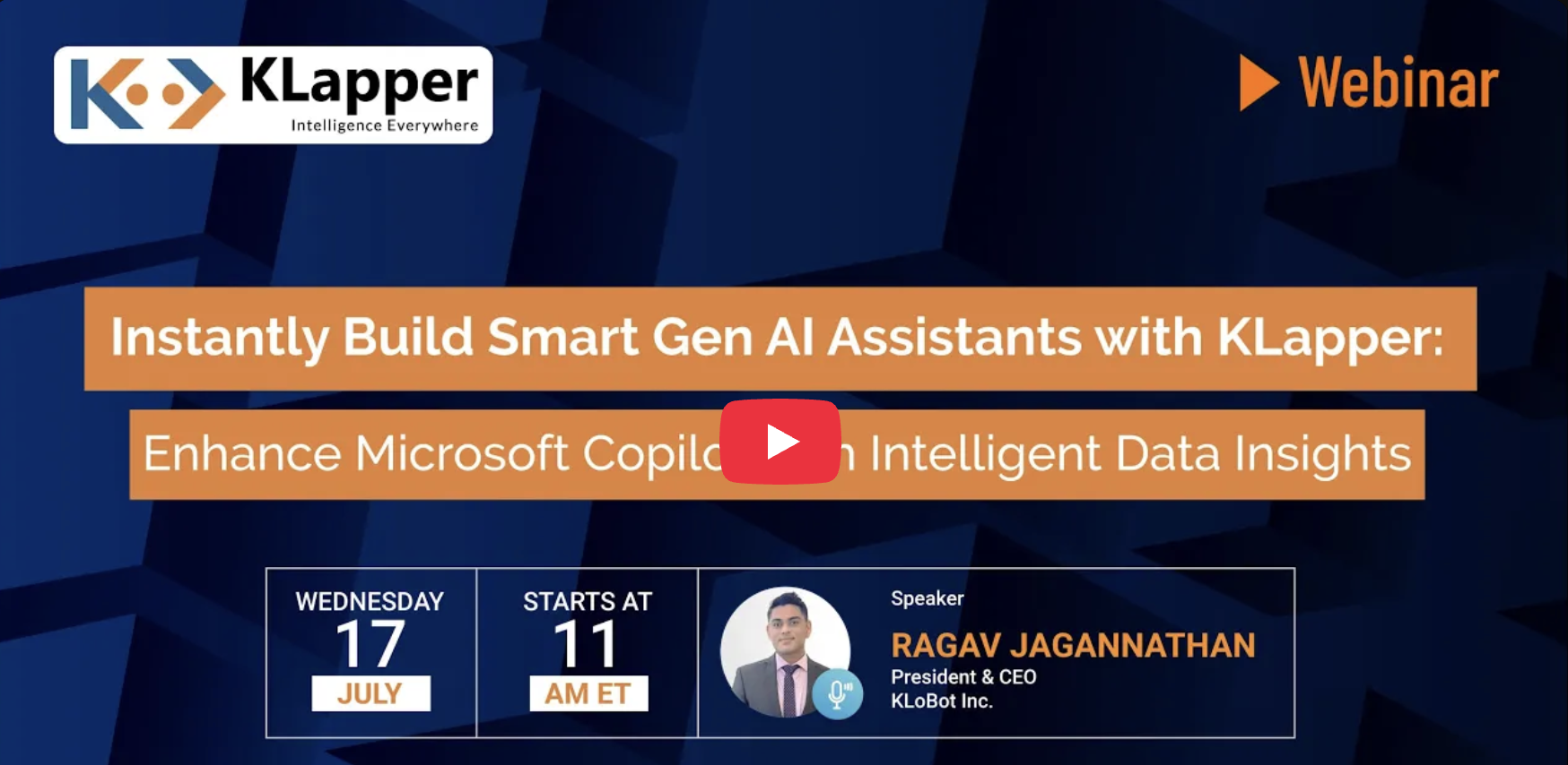 Instantly Build Smart Gen AI Assistants with KLapper