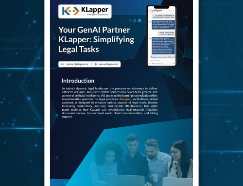 Your GenAI Partner KLapper: Simplifying Legal Tasks