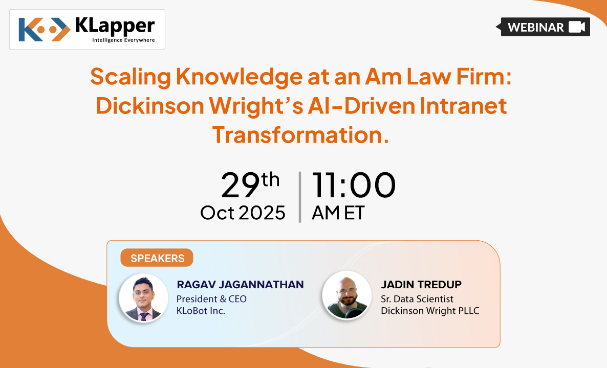 Scaling Knowledge at an Am Law Firm: Dickinson Wright’s AI-Driven Intranet Transformation!