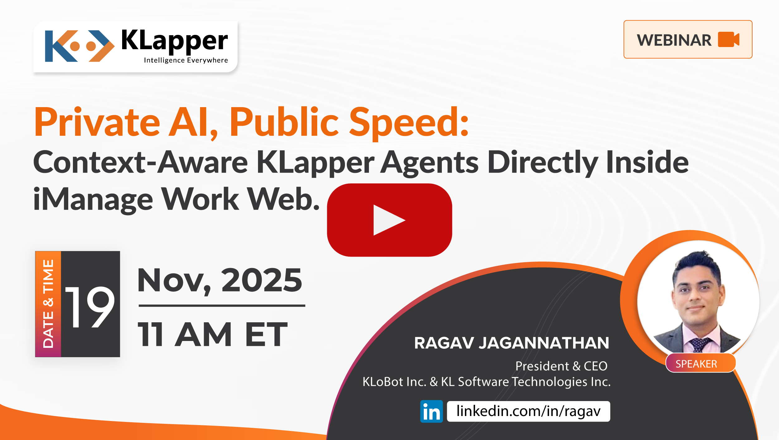 KLapper Webinar — Video