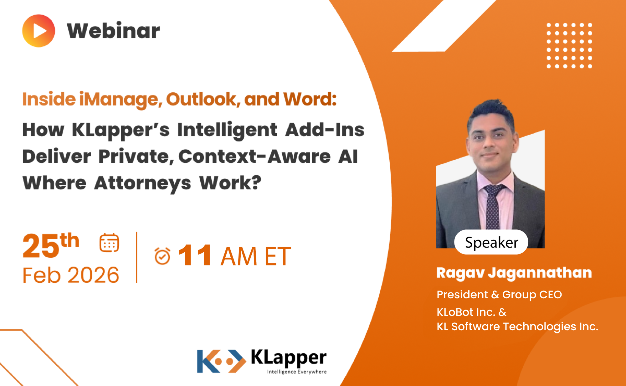 Inside iManage, Outlook, and Word:  How KLapper’s Intelligent Add-Ins Deliver Private, Context-Aware AI Where Attorneys Work