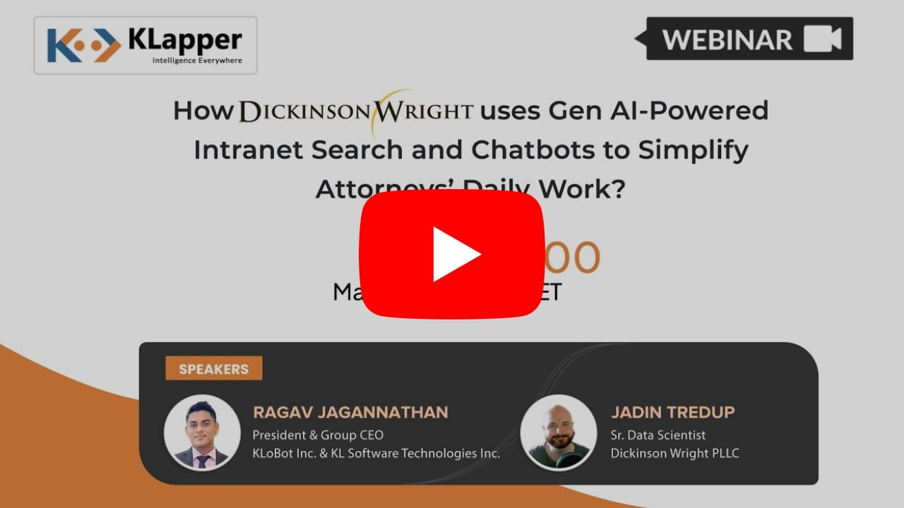 KLapper Webinar — Video